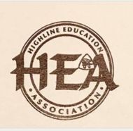 HEA logo brown & white